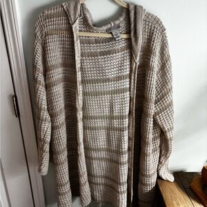 Catherines Knitted Open-Front Cardigan Size 2X